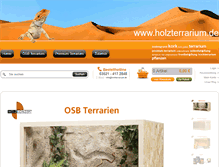 Tablet Screenshot of holzterrarium.de